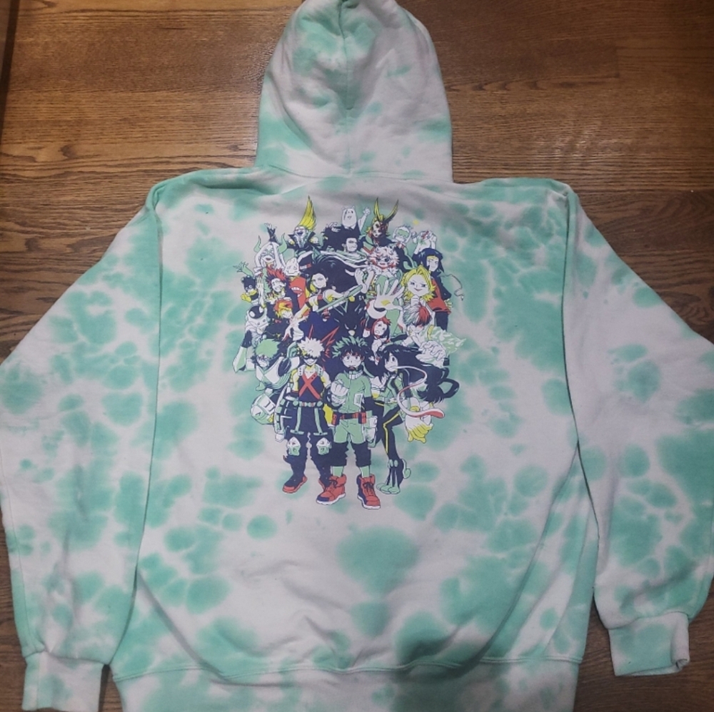 My Hero Academia Tie-Dye Pullover Hoodie 2XL